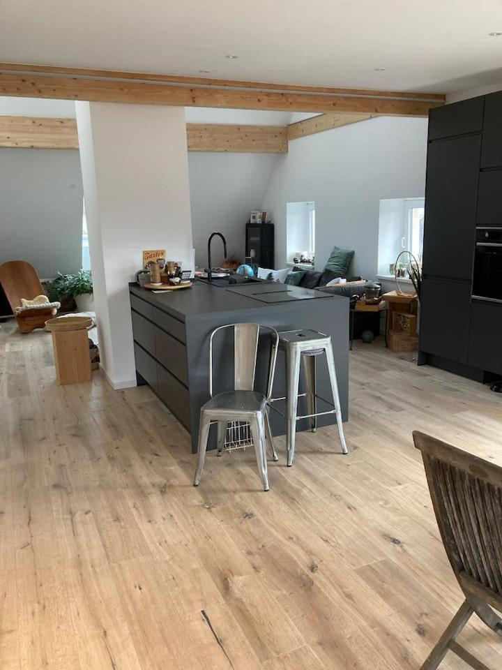 Neues Penthouse-Loft Mit Konuskarte Fuer Gratis Oepnv Apartman Ehrenkirchen Kültér fotó